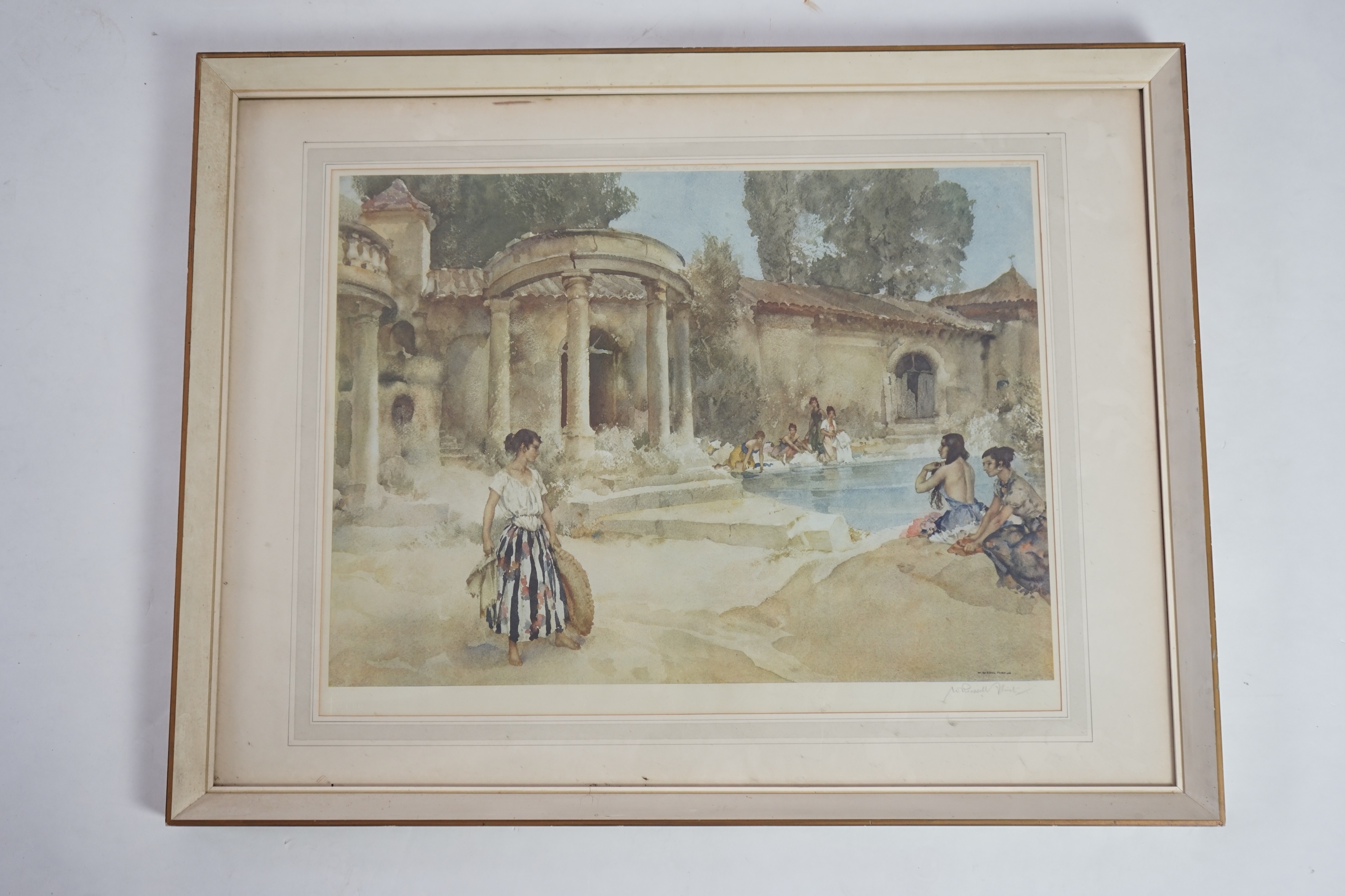 Sir William Russell Flint (1880-1969), ‘An Awkward Encounter’, colour print, 44 x 57cm